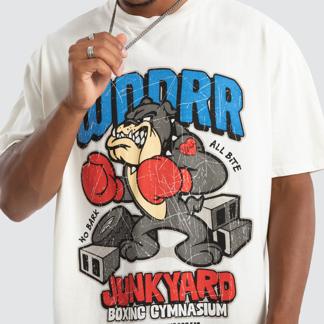 Junkyard Box Fit Tee White