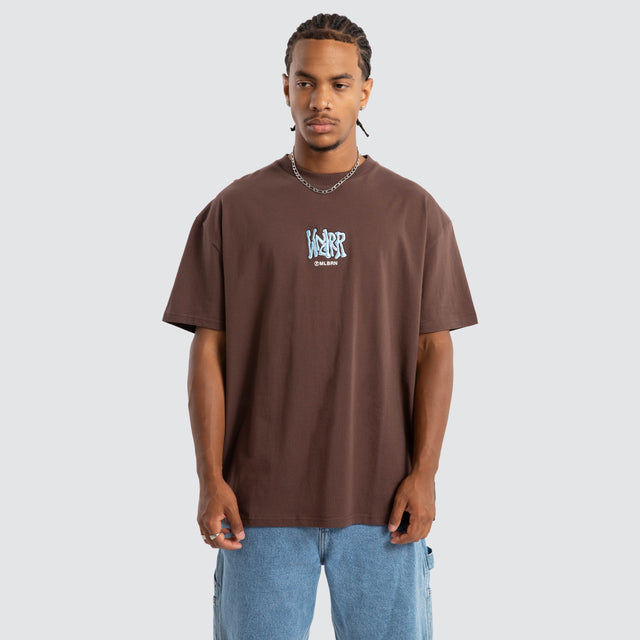 Toast Box Fit Tee Brown