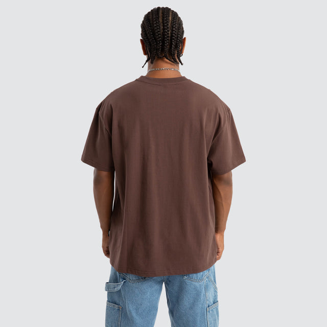 Toast Box Fit Tee Brown