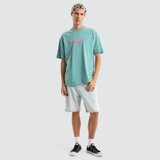 Games Of 84' Oversize Fit Tee Agate Green