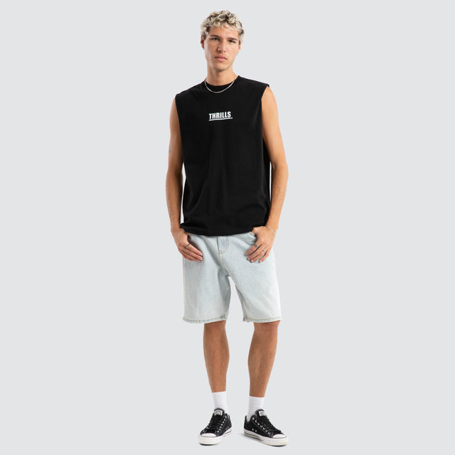 Logic Merch Fit Muscle Tee Black