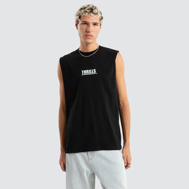 Logic Merch Fit Muscle Tee Black