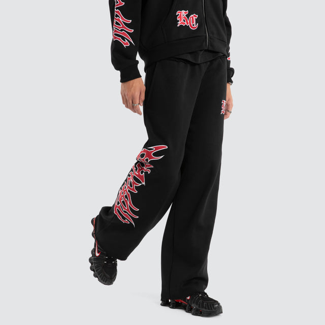 Razor Baggy Sweatpants Jet Black