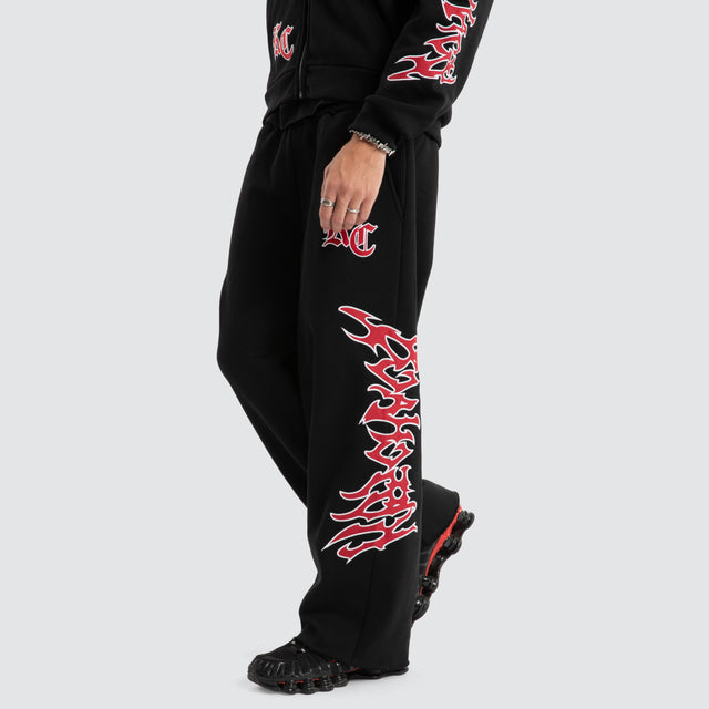 Razor Baggy Sweatpants Jet Black