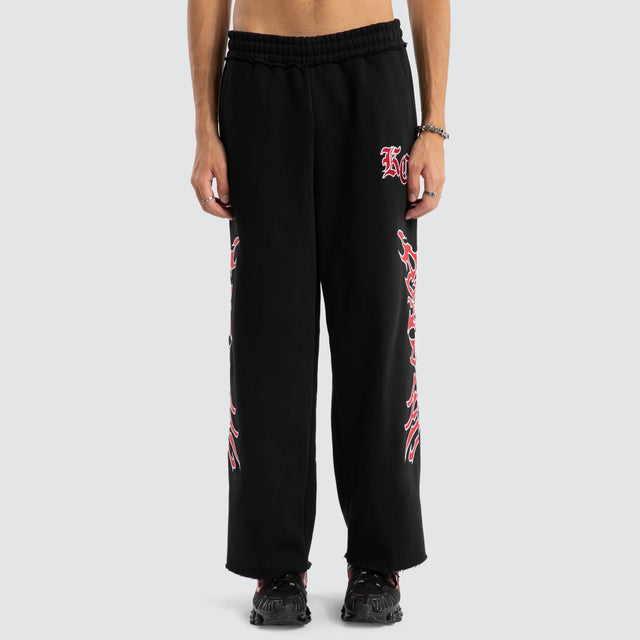 Razor Baggy Sweatpants Jet Black