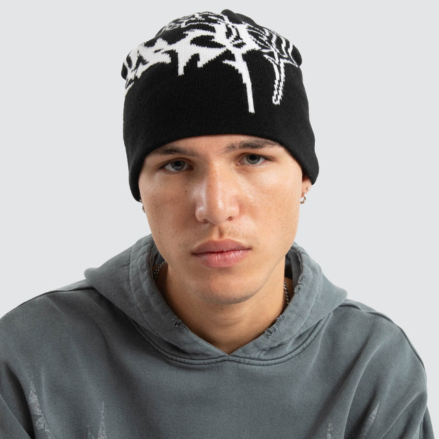 Obsidian Beanie Jet Black