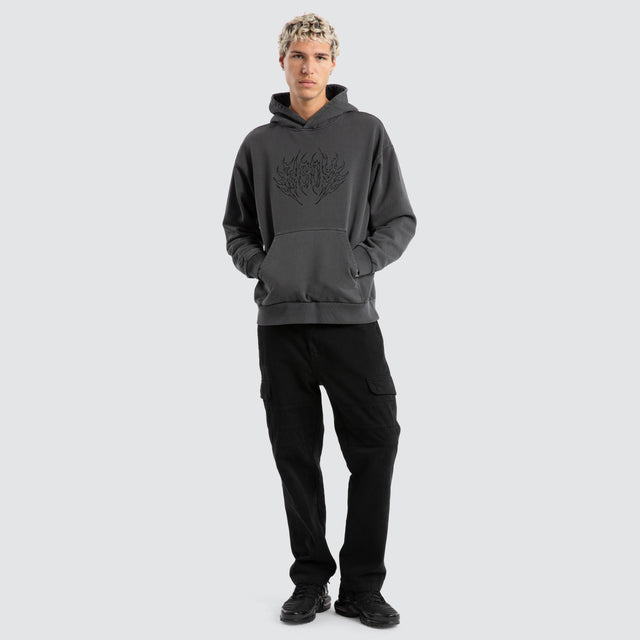 Descend Relaxed Hoodie Pigment Asphalt