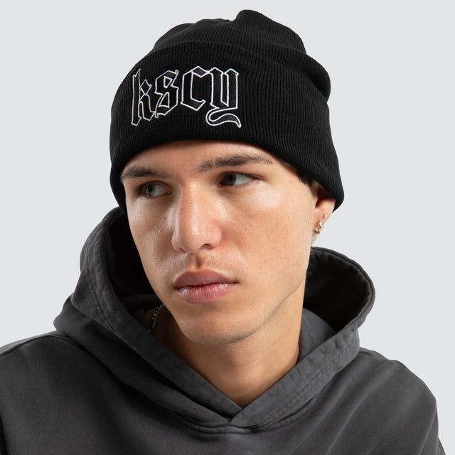 Endings Beanie Jet Black