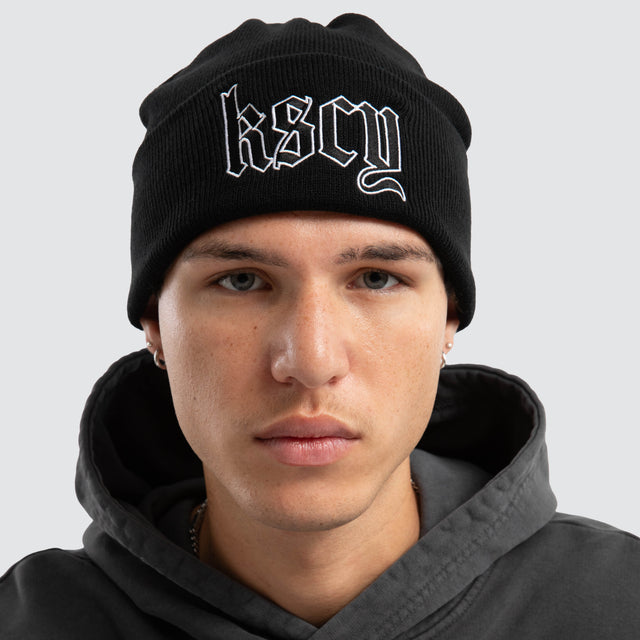 Endings Beanie Jet Black