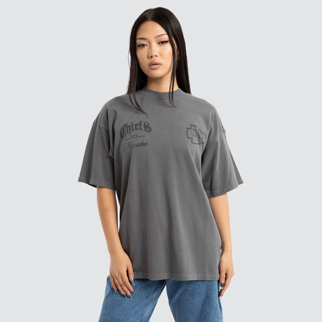 Kansas City Chiefs Defence Raptor Tee Pigment Charcoal