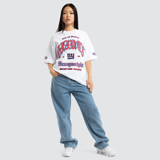 New York Giants Coach Loopback Tee White