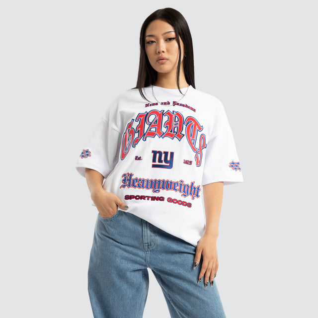 New York Giants Coach Loopback Tee White