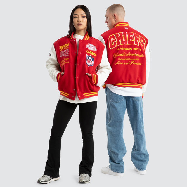 Kansas City Chiefs Huddle Varsity Jacket Red/White