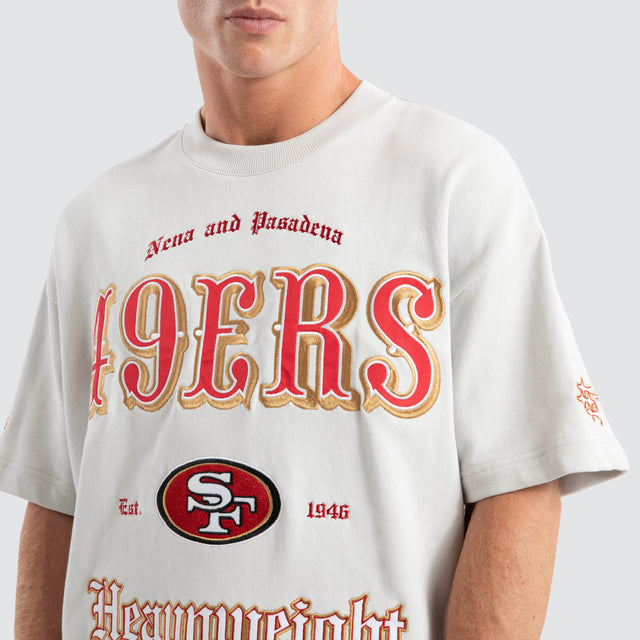 San Francisco 49ers Coach Loopback Tee Glacier Grey