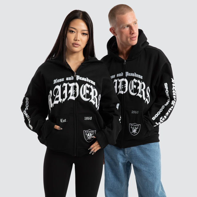 Las Vegas Raiders Coach Zip Hoodie Jet Black