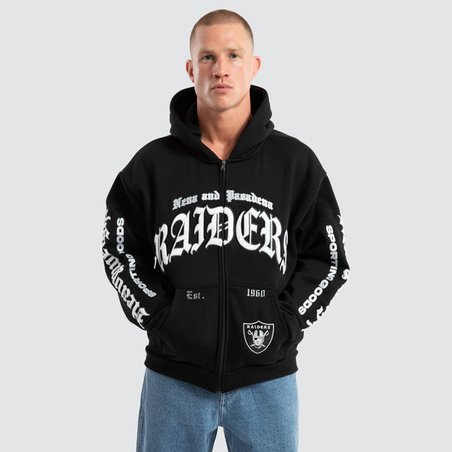 Las Vegas Raiders Coach Zip Hoodie Jet Black