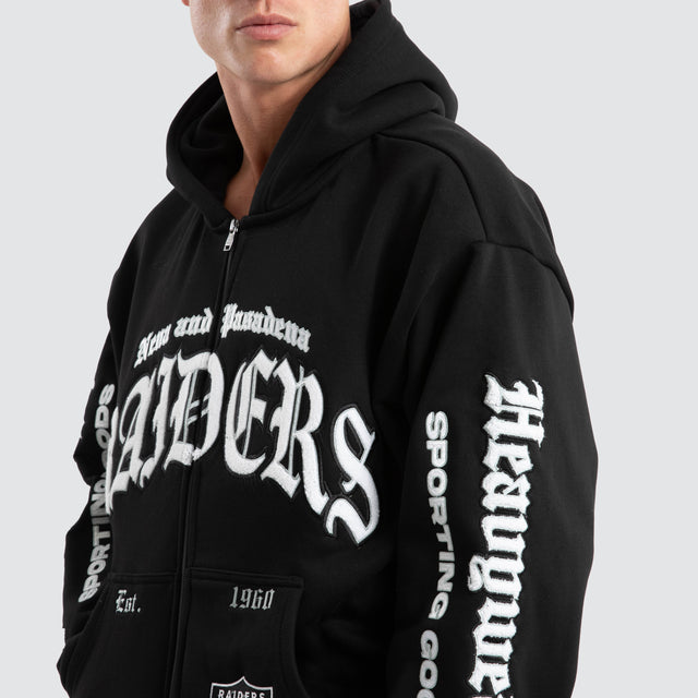 Las Vegas Raiders Coach Zip Hoodie Jet Black