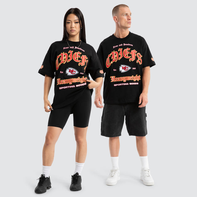 Kansas City Chiefs Coach Loopback Tee Jet Black