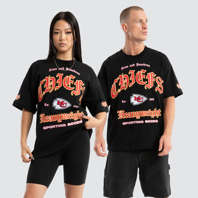 Kansas City Chiefs Coach Loopback Tee Jet Black