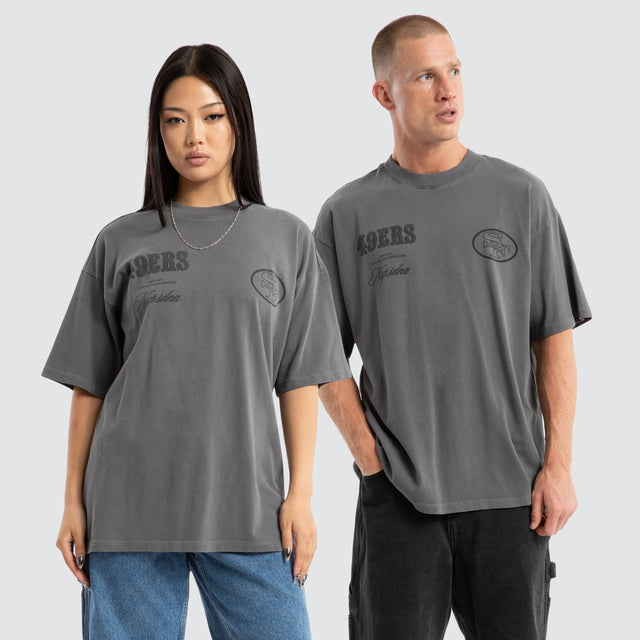 San Francisco 49ers Defence Raptor Tee Pigment Charcoal