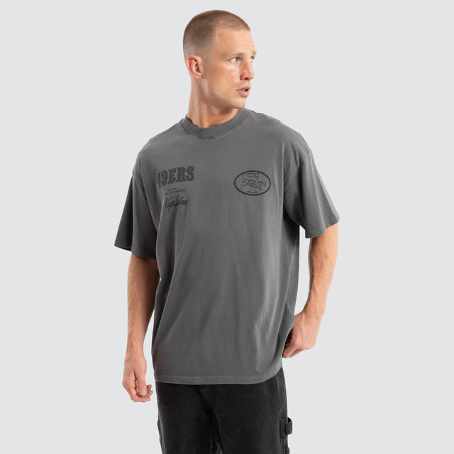 San Francisco 49ers Defence Raptor Tee Pigment Charcoal