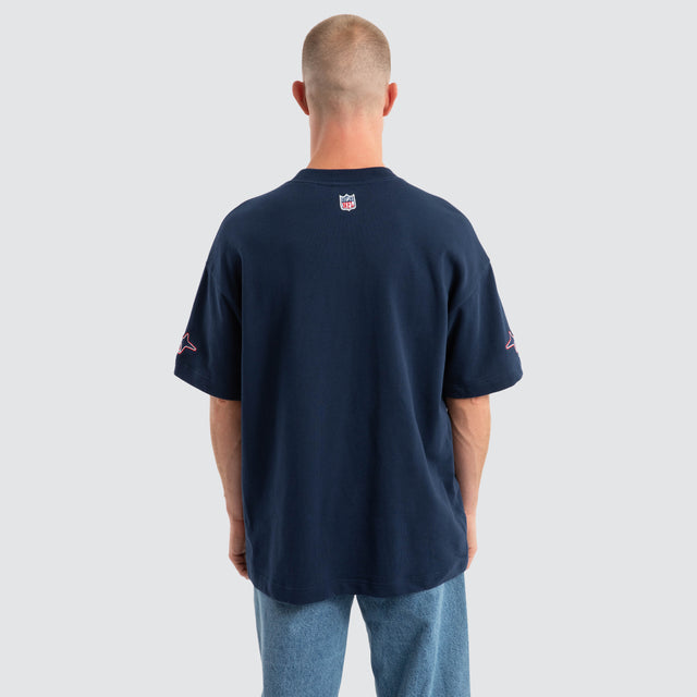 New England Patriots Coach Loopback Tee Navy