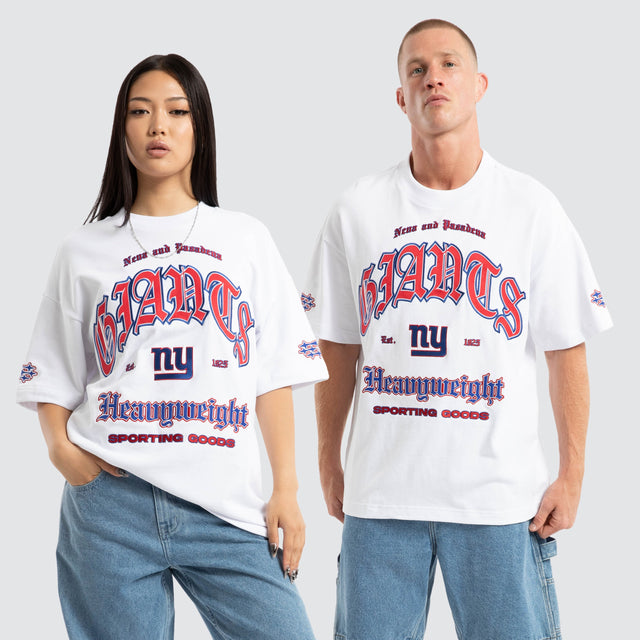 New York Giants Coach Loopback Tee White