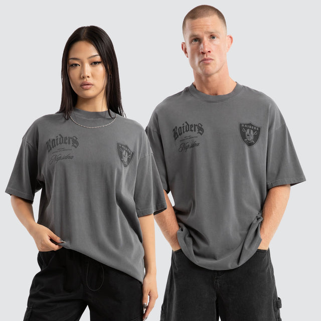 Las Vegas Raiders Defence Raptor Tee Pigment Charcoal