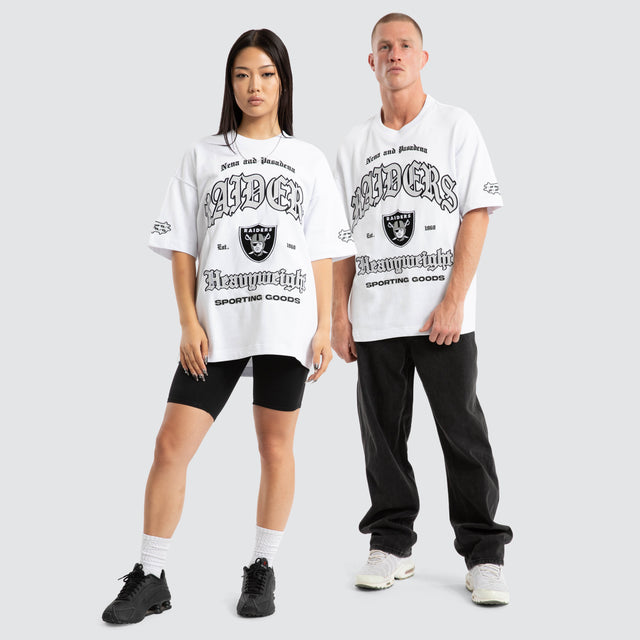 Las Vegas Raiders Coach Loopback Tee White