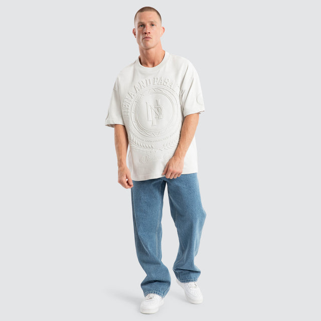 Boss Loopback Raptor Tee Glacier Grey