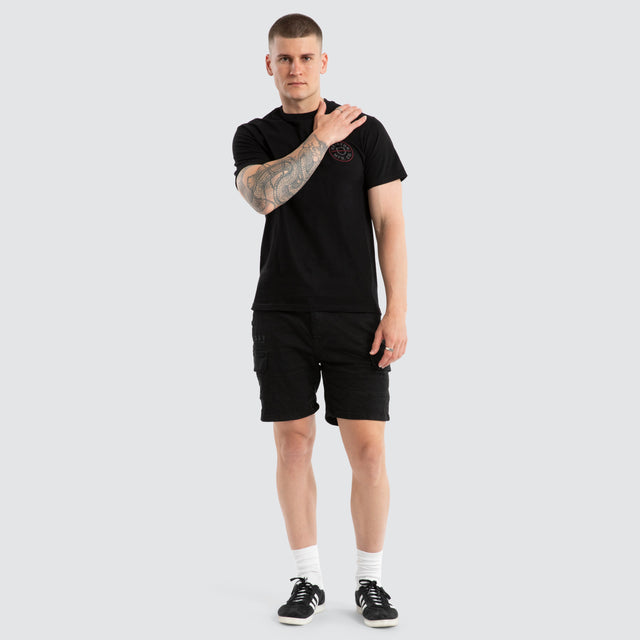 Crest II Standard Tee Black Charcoal Mahogany