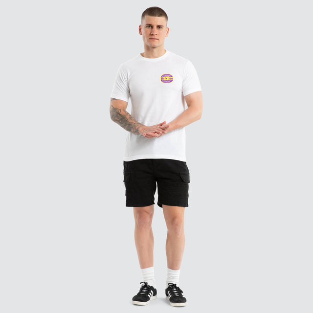 Neon Keaton Standard Tee White