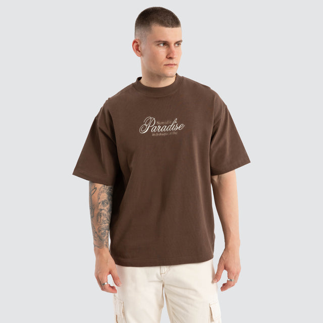 All Day Street Tee Chocolate Brown