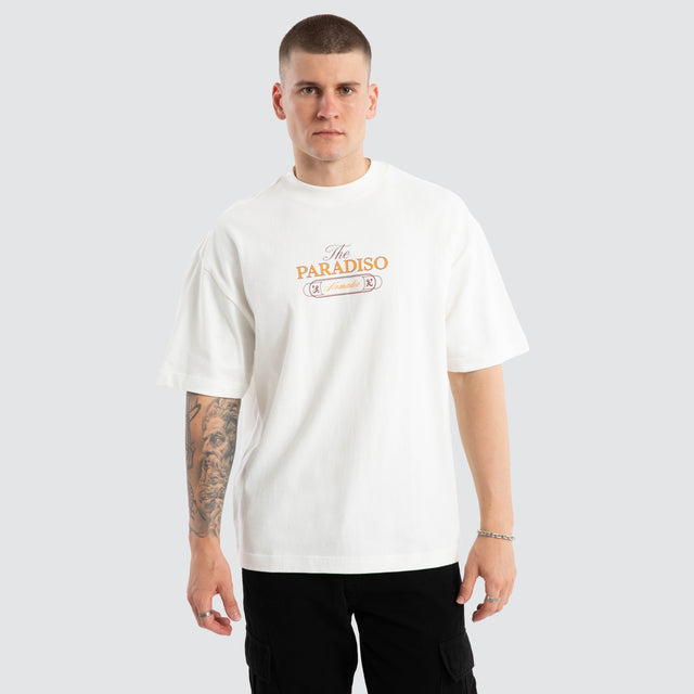 Paradiso Street Tee Natural White