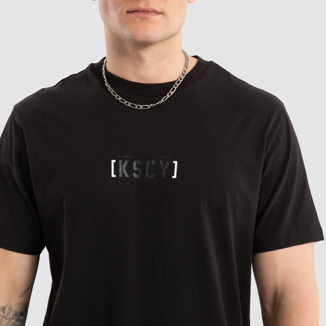 Unleashed Dual Curved Tee Jet Black