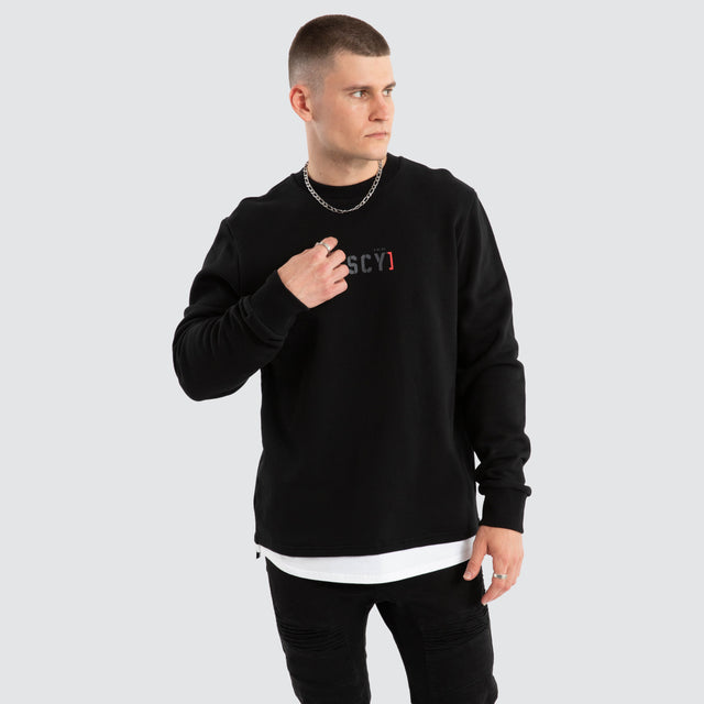 Unleashed Layered Sweater Jet Black