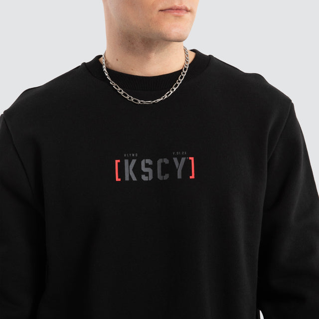 Unleashed Layered Sweater Jet Black