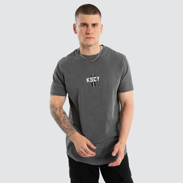 Nightbringer Dual Curved Tee Pigment Charcoal