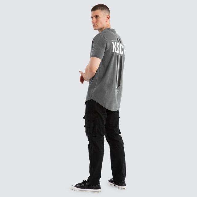 Nightbringer Dual Curved Tee Pigment Charcoal