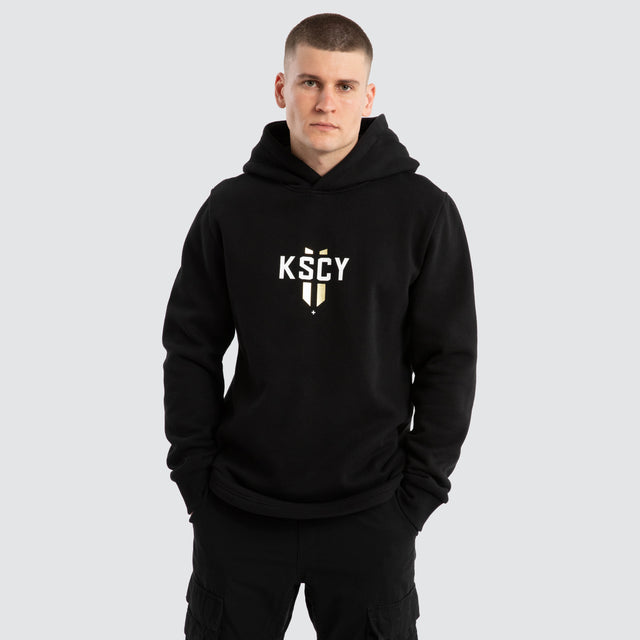 Hasten Dual Curved Hoodie Jet Black