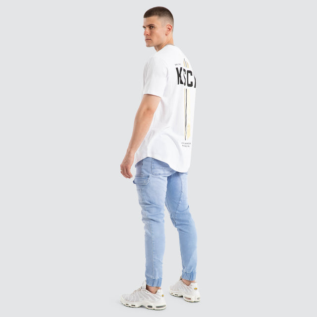 Nightbringer Dual Curved Tee Optical white