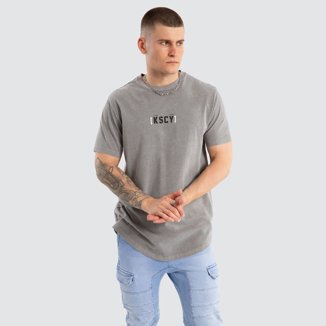 Unleashed Dual Curved Tee Pigment Frost Grey