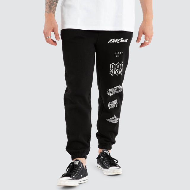 Unthought Heavy Trackpant Jet Black