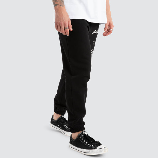 Unthought Heavy Trackpant Jet Black