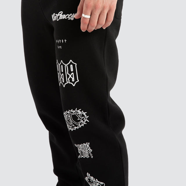 Unthought Heavy Trackpant Jet Black