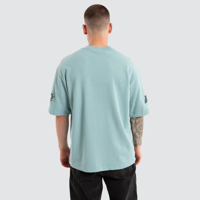 Bounty Loopback Oversized Tee Aquifer