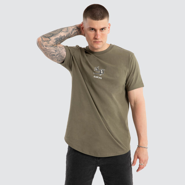 Saint Dual Curved Tee Dusty Olive