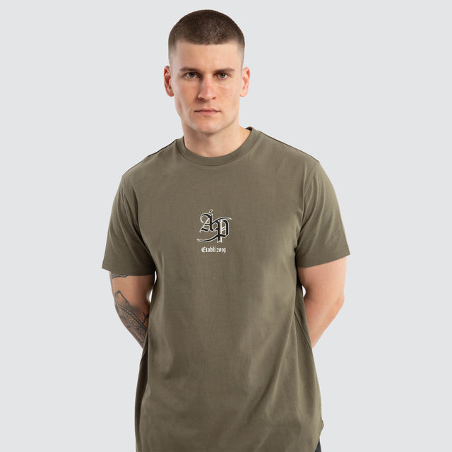 Saint Dual Curved Tee Dusty Olive