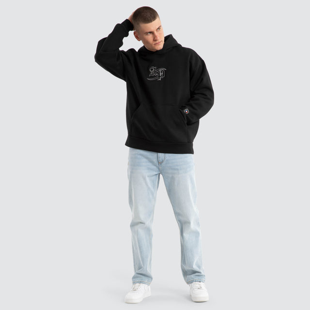 Southland Relaxed Hoodie Jet Black