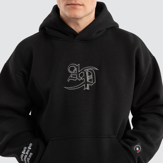 Southland Relaxed Hoodie Jet Black